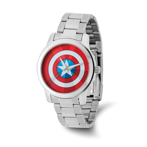 Image of Marvel Adult Size Captain America Stainless Steel Watch