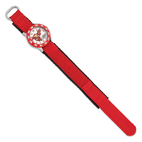 Image of Marvel Avengers Iron Man Red Velcro Band Time Teacher Watch