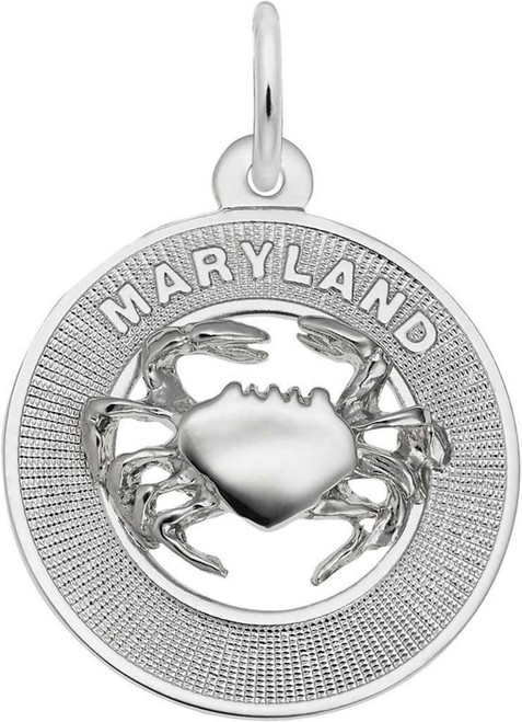 Image of Maryland Crab Ring Charm (Choose Metal) by Rembrandt