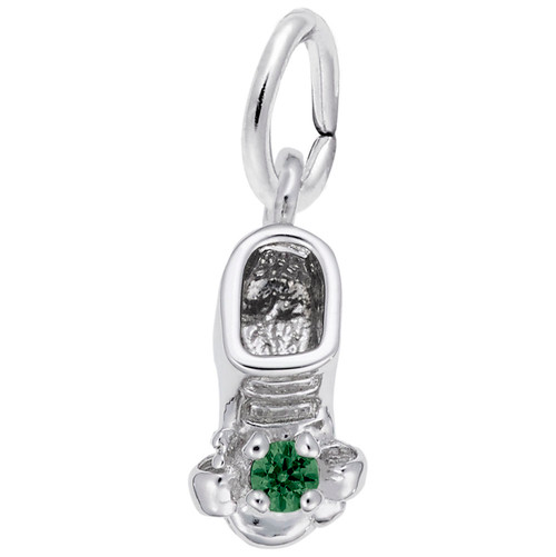 Image of May Babyshoe w/ Synthetic Crystal Charm (Choose Metal) by Rembrandt