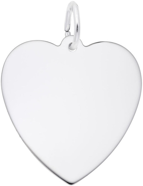 Image of Medium Classic Heart Charm (Choose Metal) by Rembrandt