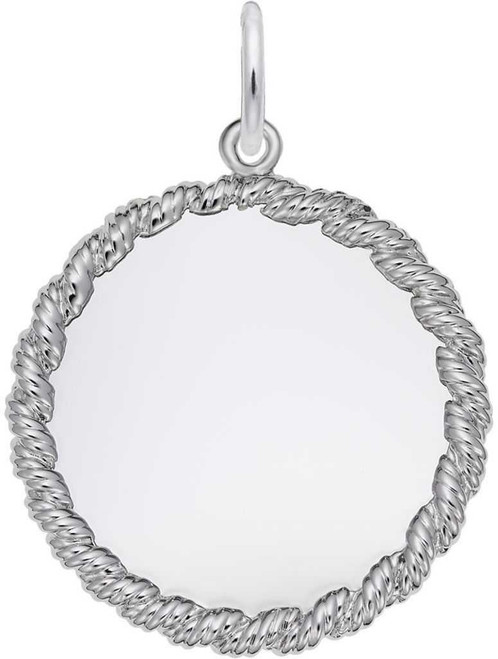 Image of Medium Twisted Rope Charm (Choose Metal) by Rembrandt