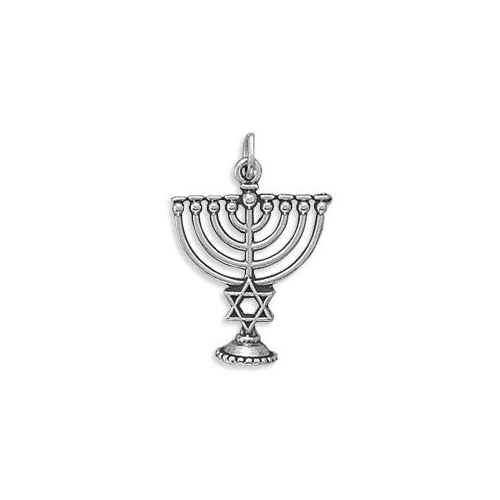 Menorah Charm 925 Sterling Silver — additional view