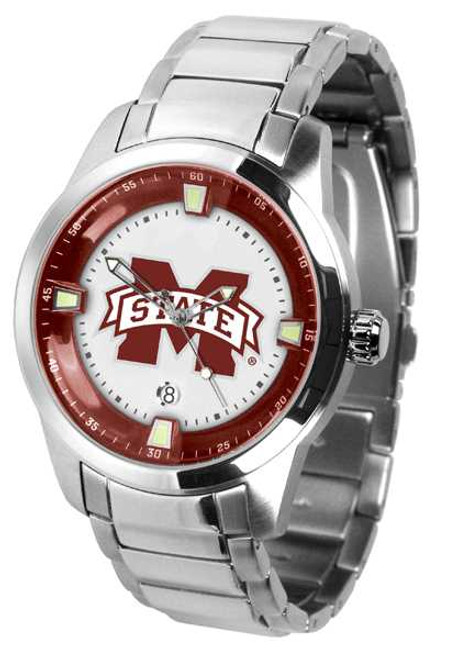 Image of Mississippi State Bulldogs Titan Steel Mens Watch