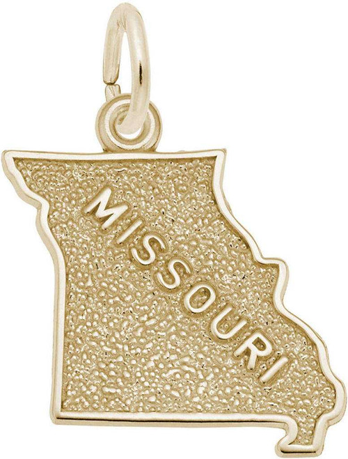 Image of Missouri Map Charm (Choose Metal) by Rembrandt