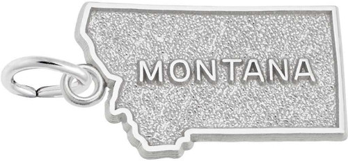 Image of Montana Map Charm (Choose Metal) by Rembrandt