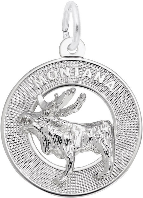 Montana Moose Ring Charm (Choose Metal) by Rembrandt
