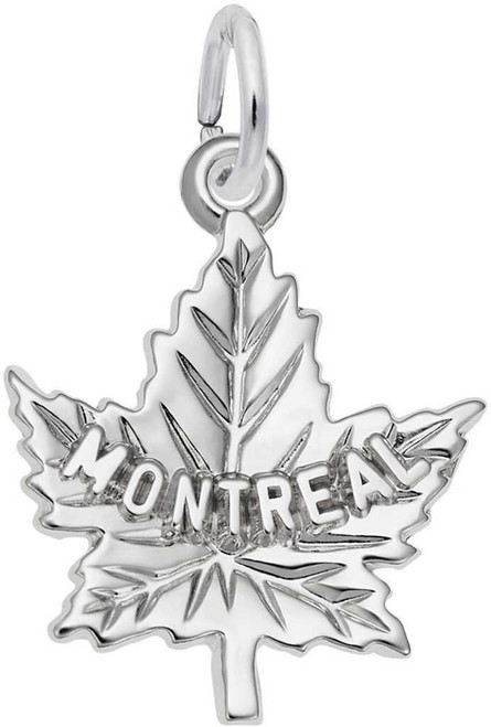 Image of Montreal Maple Leaf Charm (Choose Metal) by Rembrandt