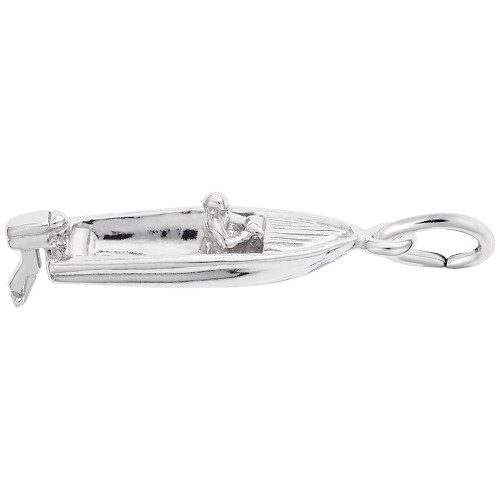 Image of Motor Boat Charm (Choose Metal) by Rembrandt