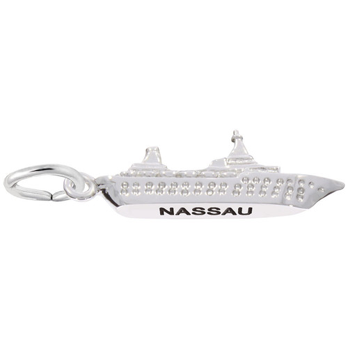 Image of Nassau Cruise Ship 3D Charm (Choose Metal) by Rembrandt