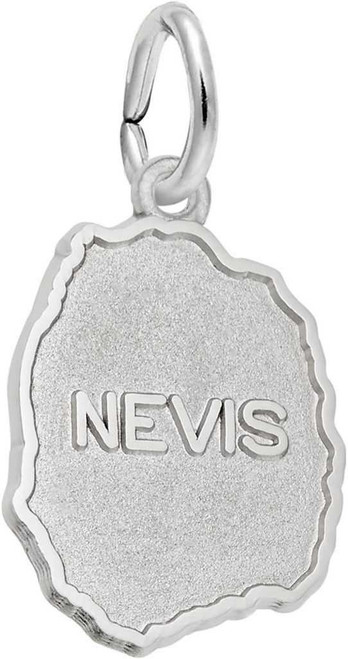 Image of Nevis Map Charm (Choose Metal) by Rembrandt