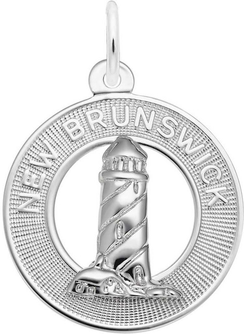 Image of New Brunswick Lighthouse Ring Charm (Choose Metal) by Rembrandt