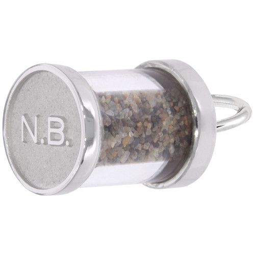 Image of New Brunswick Sand Capsule Charm (Choose Metal) by Rembrandt