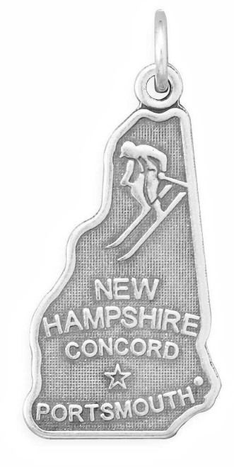 Image of New Hampshire State Charm 925 Sterling Silver