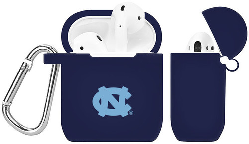 North Carolina Tar Heels Silicone Case Cover Compatible with Apple AirPods Battery Case - Navy Blue