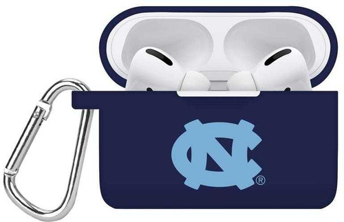 Image of North Carolina Tar Heels Silicone Silicone Case Cover Compatible with Apple AirPods PRO Battery Case - Navy Blue C-AAP1-203