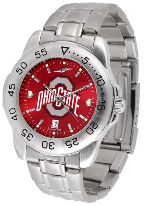 Image of Ohio State Buckeyes Sport Steel AnoChrome Mens Watch