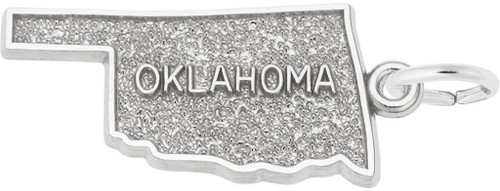Oklahoma Map Charm (Choose Metal) by Rembrandt