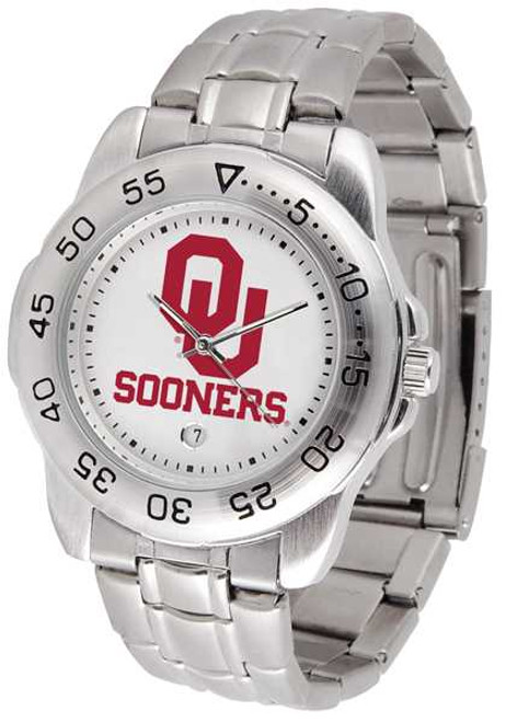 Image of Oklahoma Sooners Sport Steel Mens Watch