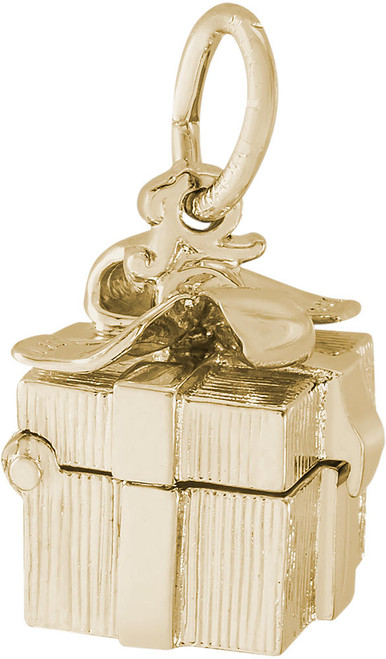 Opening Gift Box Charm (Choose Metal) by Rembrandt