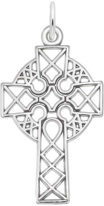 Image of Ornate Celtic Cross Charm (Choose Metal) by Rembrandt