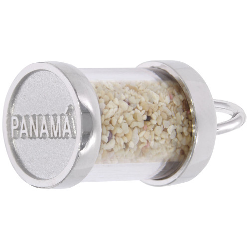 Image of Panama Sand Capsule Charm (Choose Metal) by Rembrandt