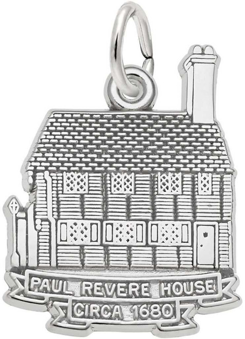 Image of Paul Revere House Charm (Choose Metal) by Rembrandt