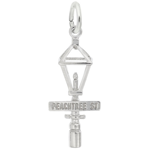 Image of Peachtree St. Lamp Post Charm (Choose Metal) by Rembrandt