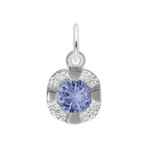 Image of Petite Simulated Birthstone - September Charm (Choose Metal) by Rembrandt