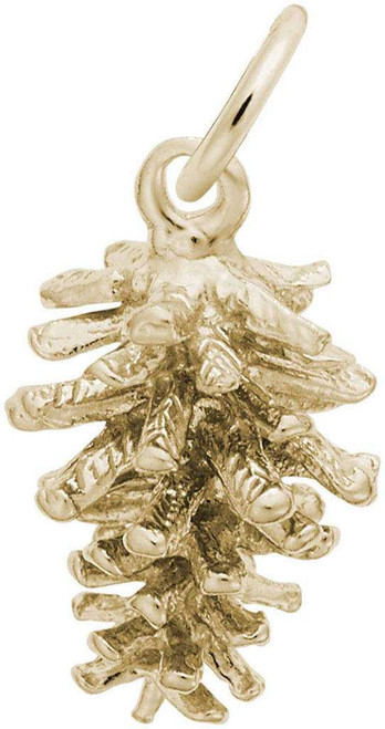 Image of Pine Cone Charm (Choose Metal) by Rembrandt