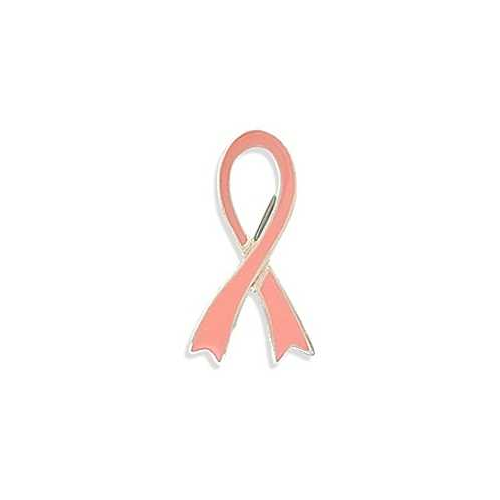 Image of Pink Enamel Awareness Ribbon Pin 925 Sterling Silver - LIMITED STOCK