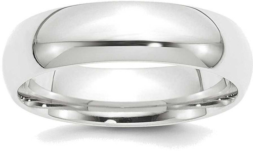 Image of Platinum 6mm Comfort-Fit Wedding Band Ring