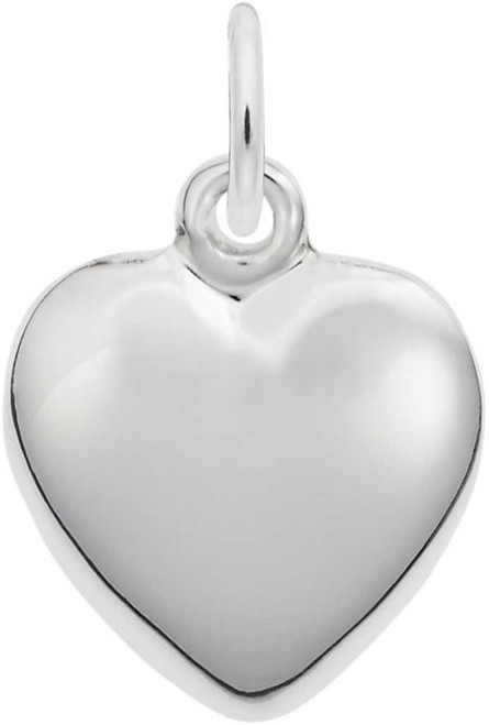 Image of Puffy Heart Charm (Choose Metal) by Rembrandt
