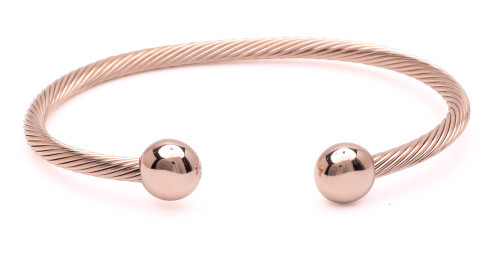 Image of Q Ray - Deluxe Series - Rose-Gold-Plated Deluxe Cuff Bracelet (Q581)