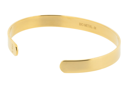Image of Q Ray - Lite Series - Lite Gold-tone Cuff Bracelet (Q351)