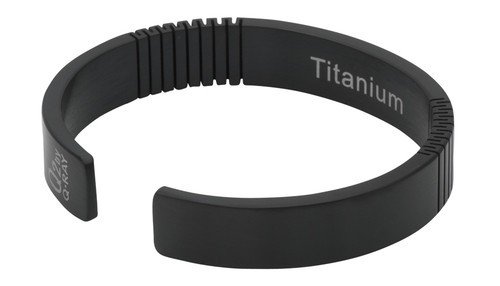 Image of Q Ray - Titanium Series - Black Titanium Bracelet (Q21)