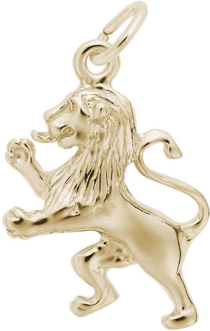 Image of Ramped Lion Charm (Choose Metal) by Rembrandt