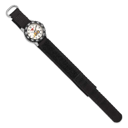 Image of Red Balloon Construction Black Velcro Time Teacher Watch