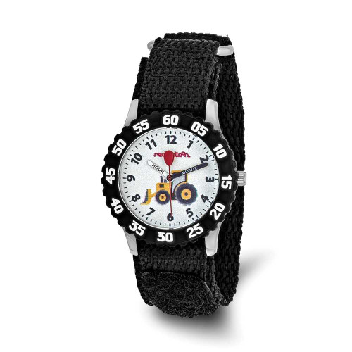 Image of Red Balloon Construction Black Velcro Time Teacher Watch