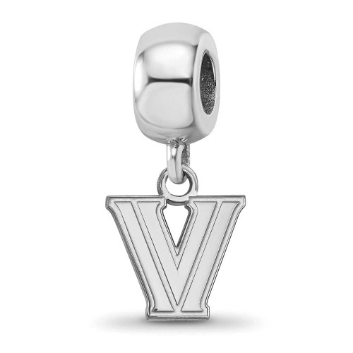 Image of Rhodium Plated Sterling Silver LogoArt Villanova University XS Dangle Charm Bead