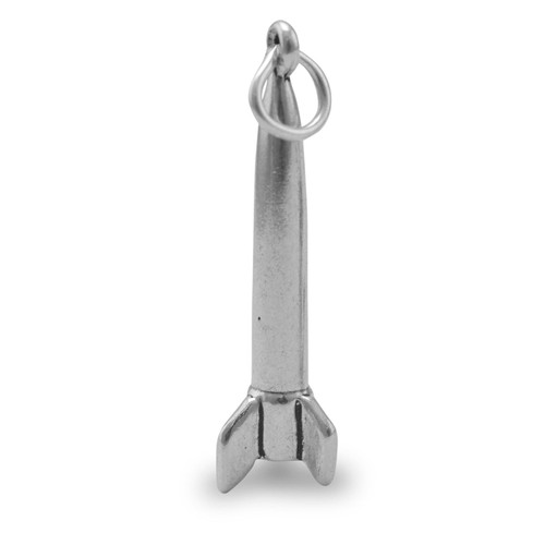 Image of Rocket Charm 925 Sterling Silver