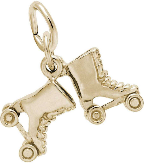 Image of Roller Skates Charm (Choose Metal) by Rembrandt