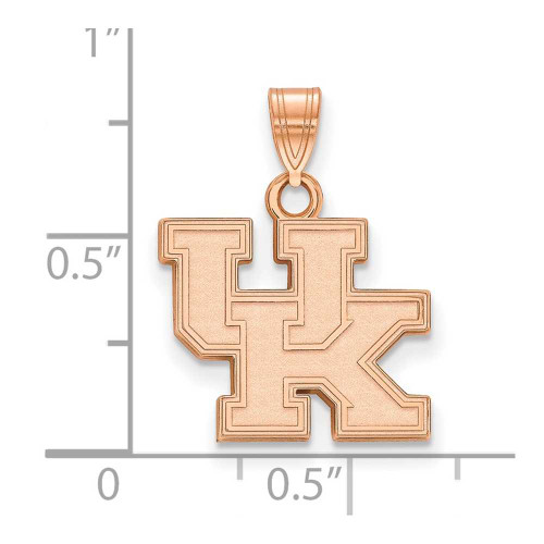 Image of Rose-gold-plated Sterling Silver LogoArt University of Kentucky Small Pendant