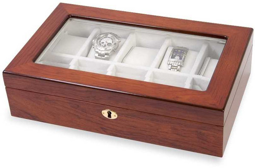 Image of Rosewood w/ Window Top 10 Watch Case