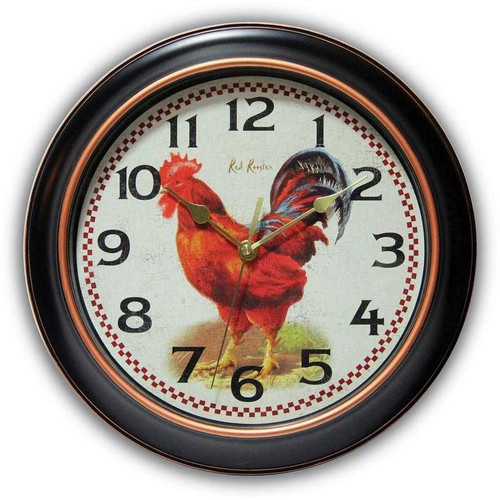 Image of Rotterdam Rooster Dial Wall Clock w/ Silent Movement