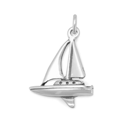 Sailboat Charm 925 Sterling Silver — additional view