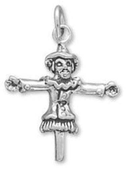 Image of Scarecrow Charm 925 Sterling Silver