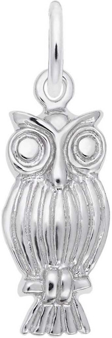 Image of Screech Owl Charm (Choose Metal) by Rembrandt