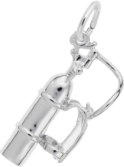 Image of Scuba Tank Charm (Choose Metal) by Rembrandt