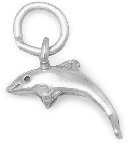 Image of Small Dolphin Charm 925 Sterling Silver